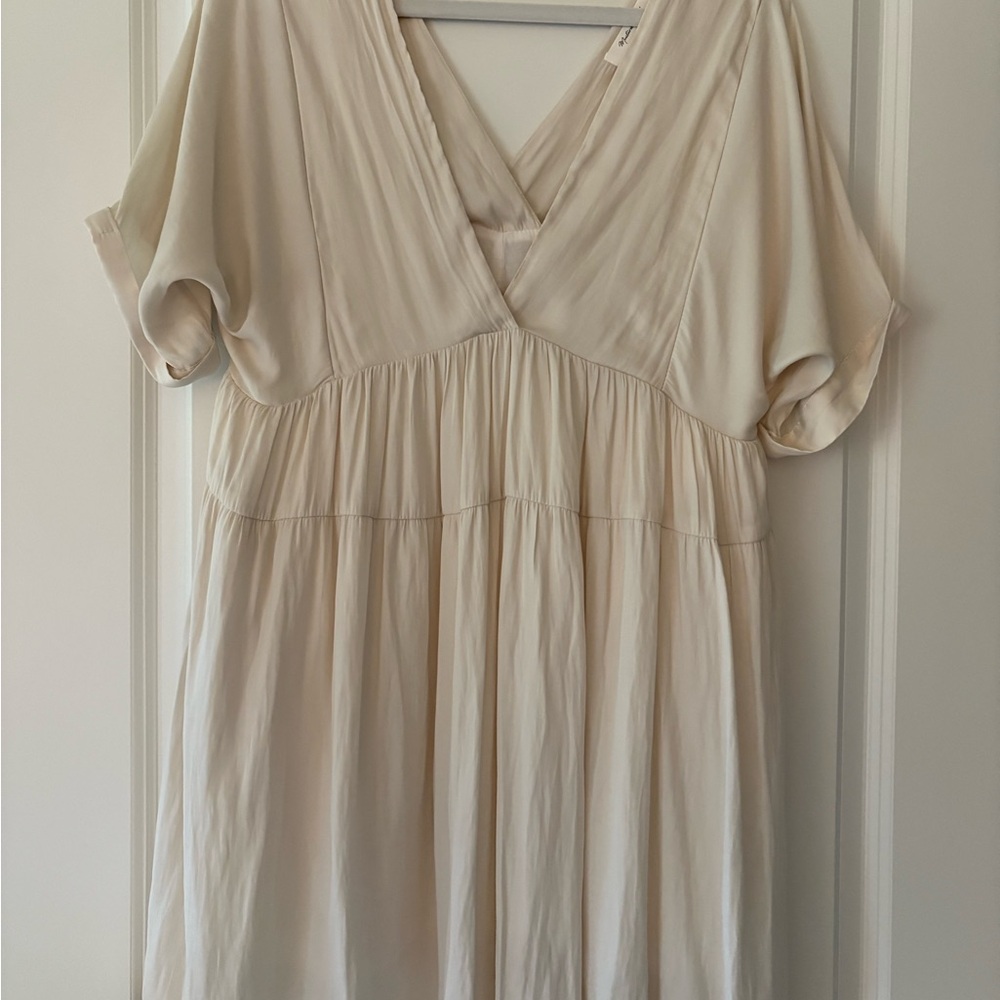 Mustard Seed Cream Midi Dress